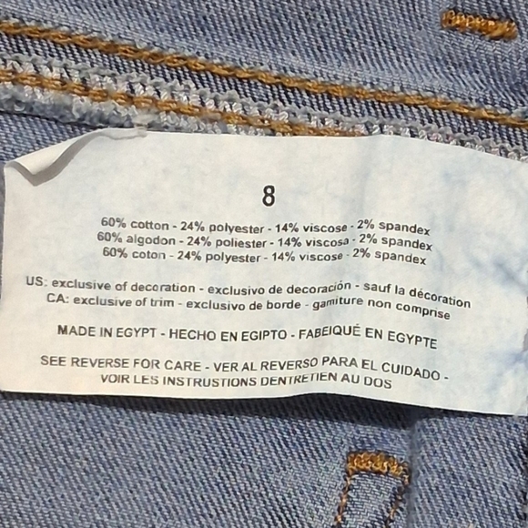 EUC Gloria Vanderbilt Sz. 8 Blue High Rise Capris Jeans - Picture 13 of 13